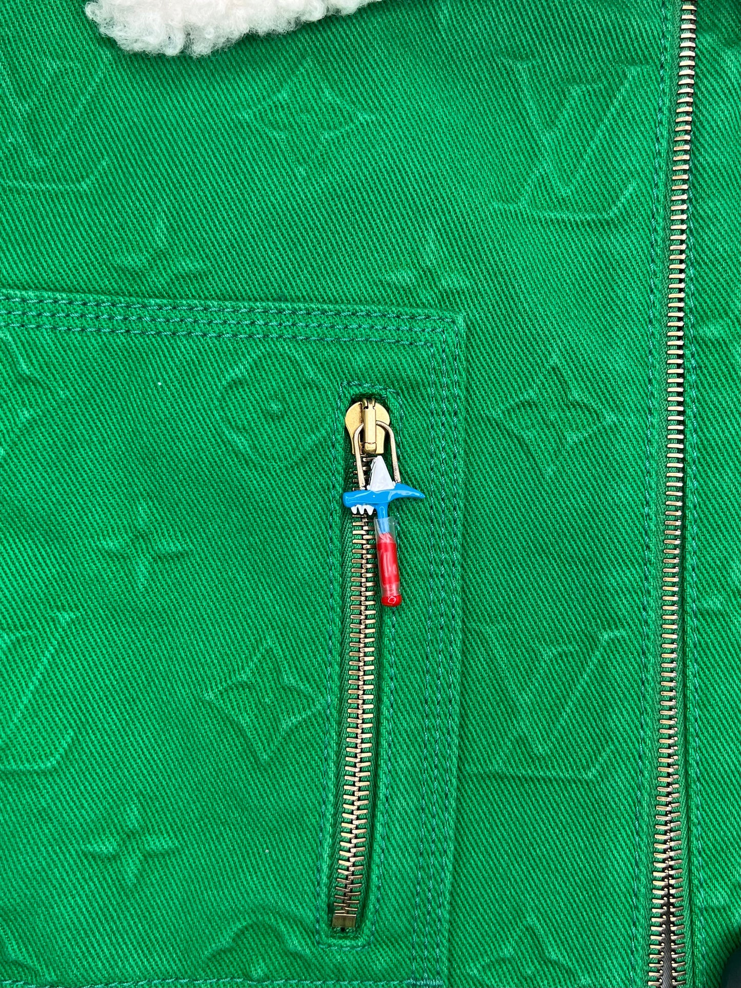 Louis Vuitton Monogram Workwear Denim Jacket in Green
