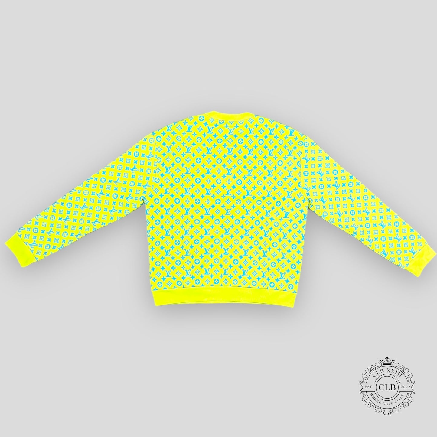 Louis Vuitton Monogram Sweater in Yellow / Blue