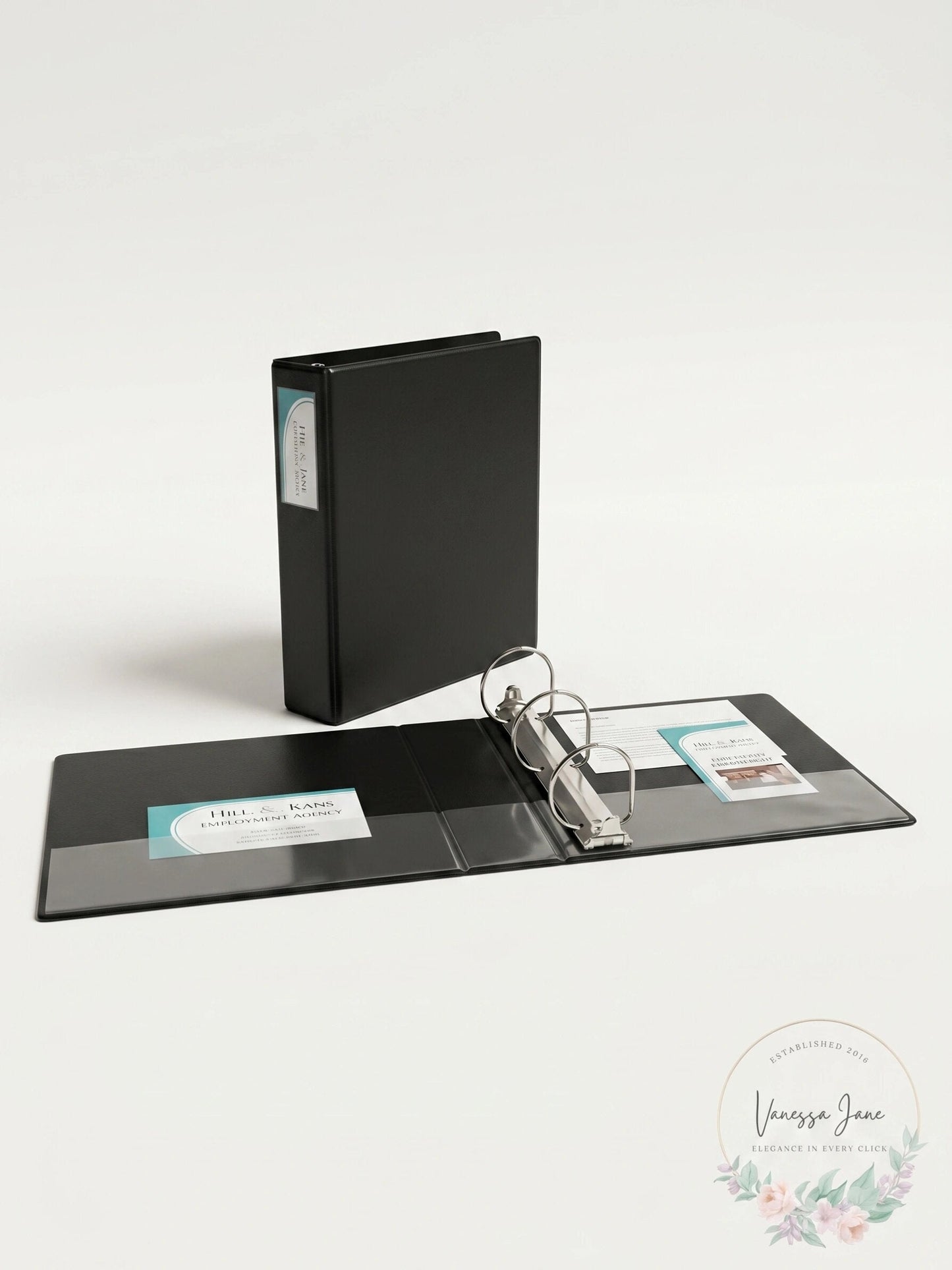 Avery Durable Ring Binder with Two Booster EZD Rings, 11 x 8 1/2, 4, Black