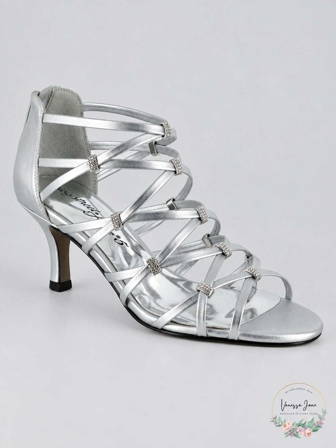 Easy Street Womens Nightingale Open Toe Special Occasion