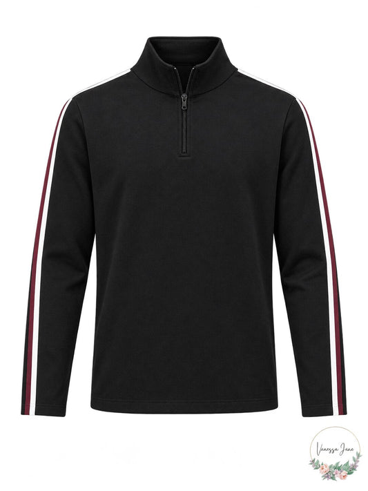 Calvin Klein Mens 1/4 Ribbed Pullover Sweater - XX-Large