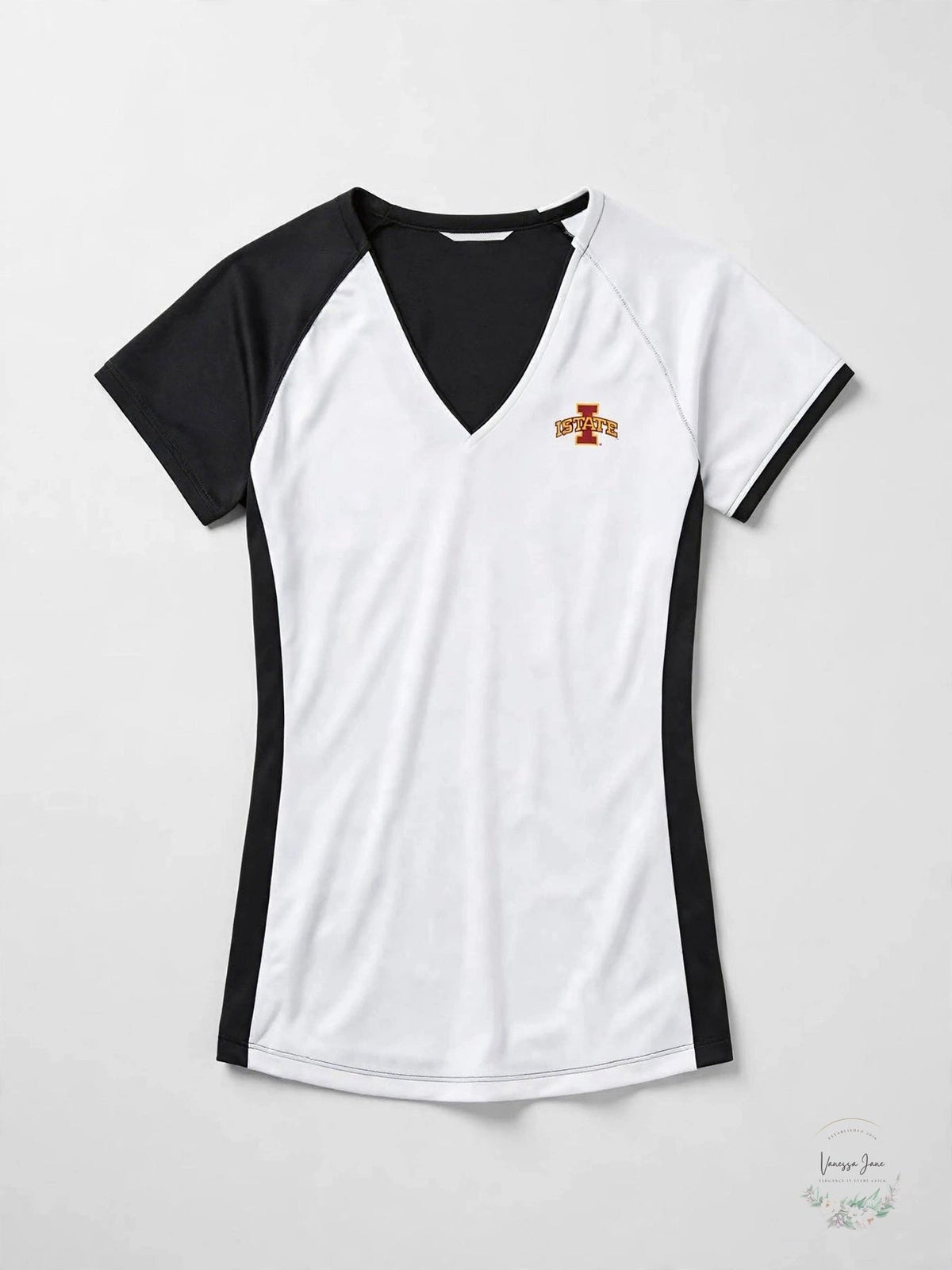 CBUK NCAA Iowa State Cyclones Women's Short Sleeve Presley V-Neck
