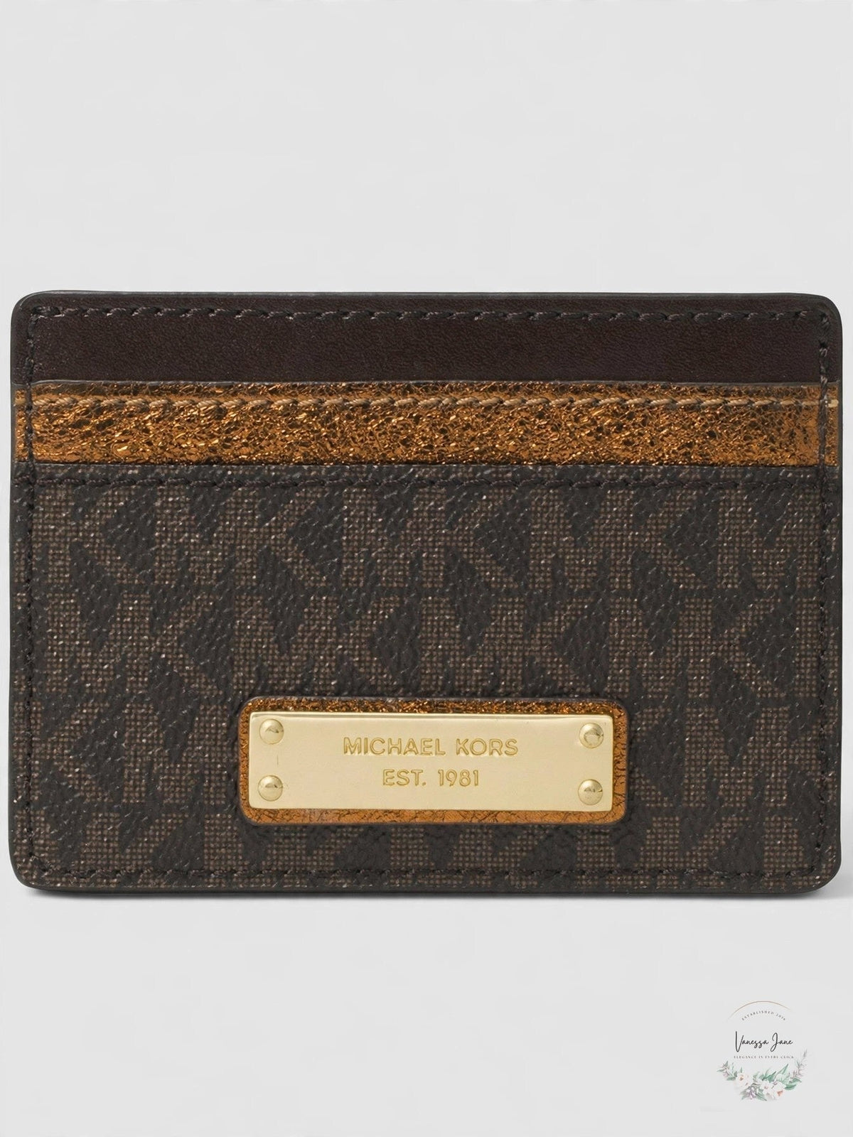 Michael Michael Kors Signature Bicolor Card Case