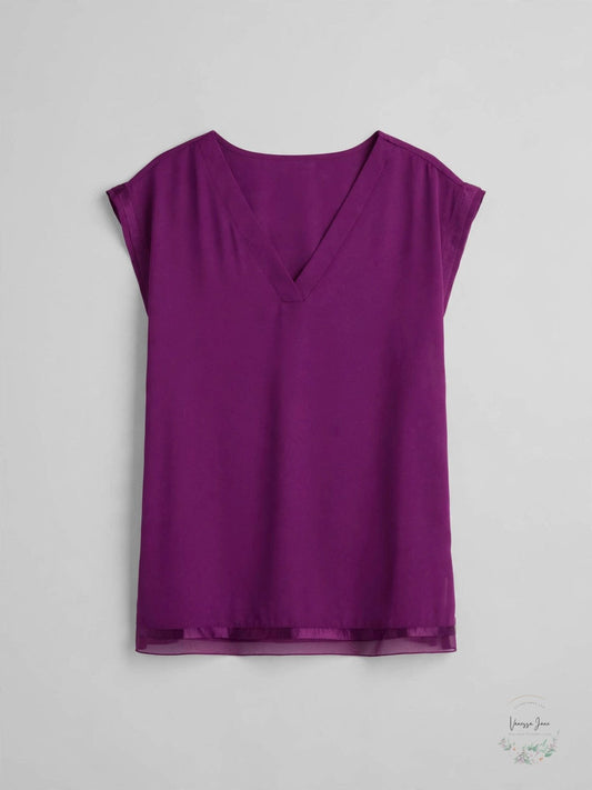 Alfani Womens Knit-Back Cap-Sleeve Top