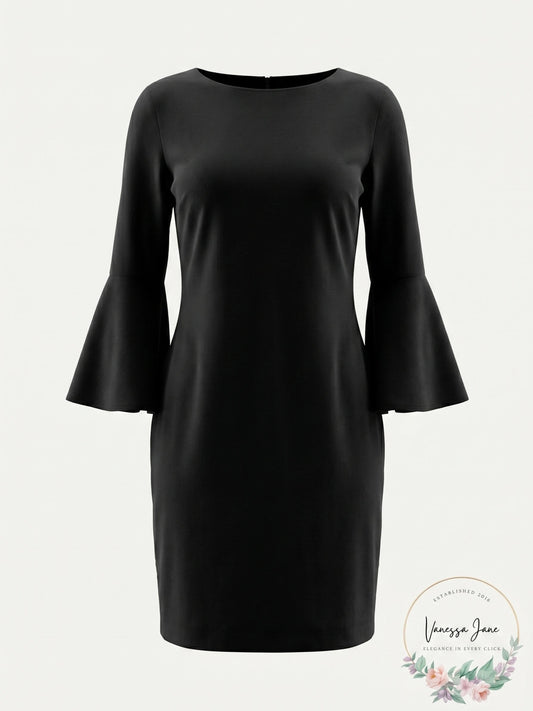 Jessica Howard Bell-Sleeve Sheath Dress