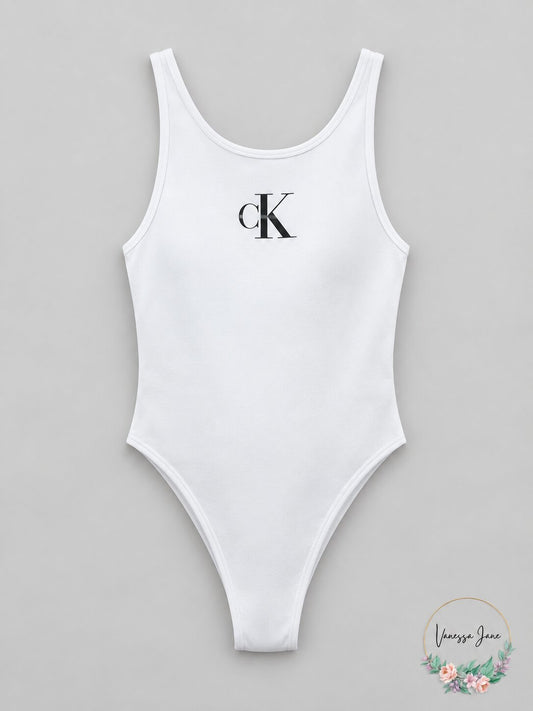 Calvin Klein Jeans Monogram Logo Bodysuit