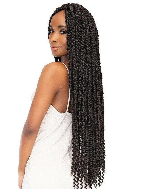 Janet Collection Nala Tress Passion Twist Crochet Braid 24"(613 Blonde))