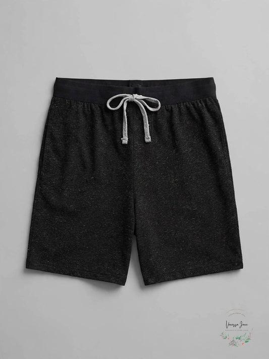Kenneth Cole New York Mens Marled Jam Shorts, Black, Size Medium