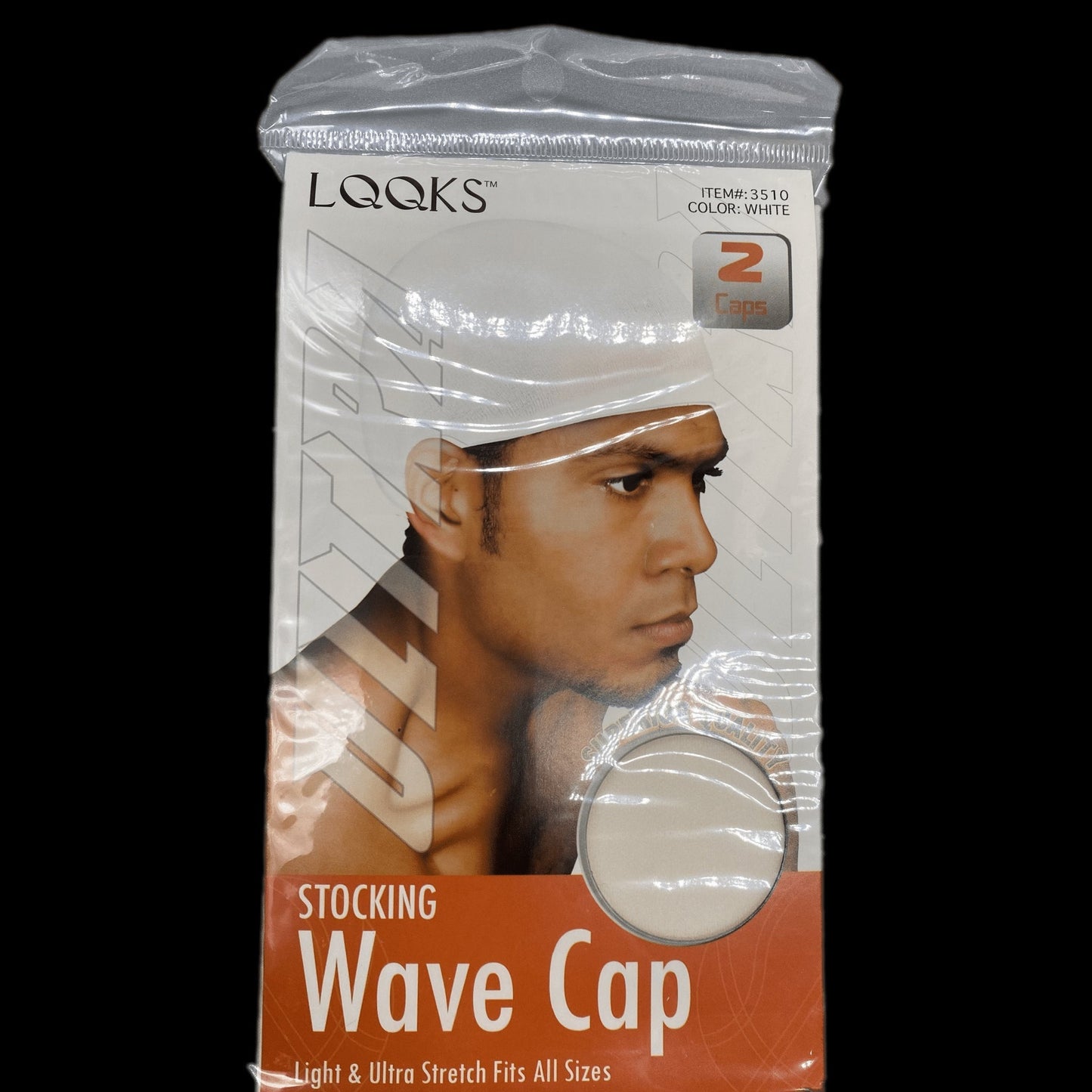 LQQKS Ultra Stocking Wave Cap. White