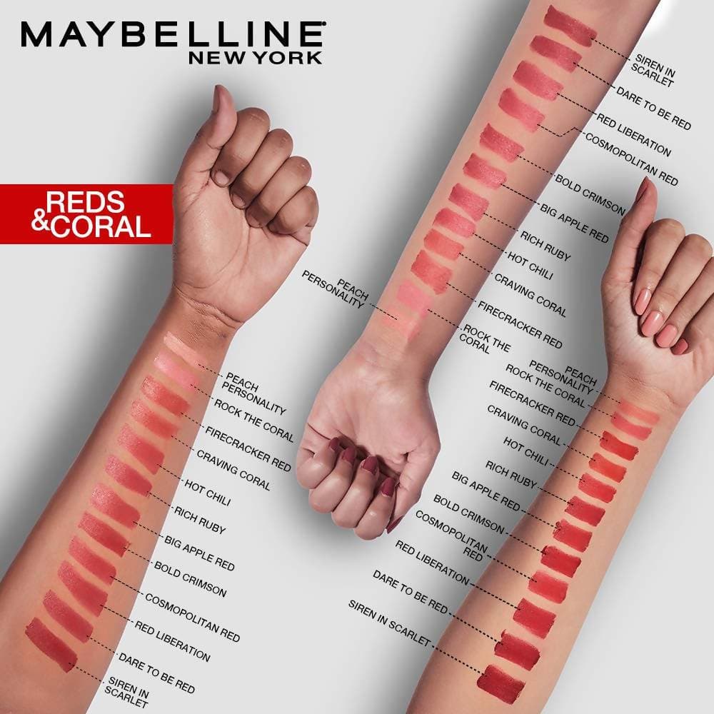 Maybelline New York Color Sensational Creamy Matte Lipstick / 643 Cosmopolitan Red