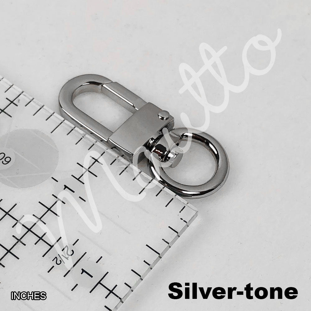 Bag Charm Chain - Mini Curb Chain with Diamond Cut Accents - Key Tether or Handbag Charm Accessory