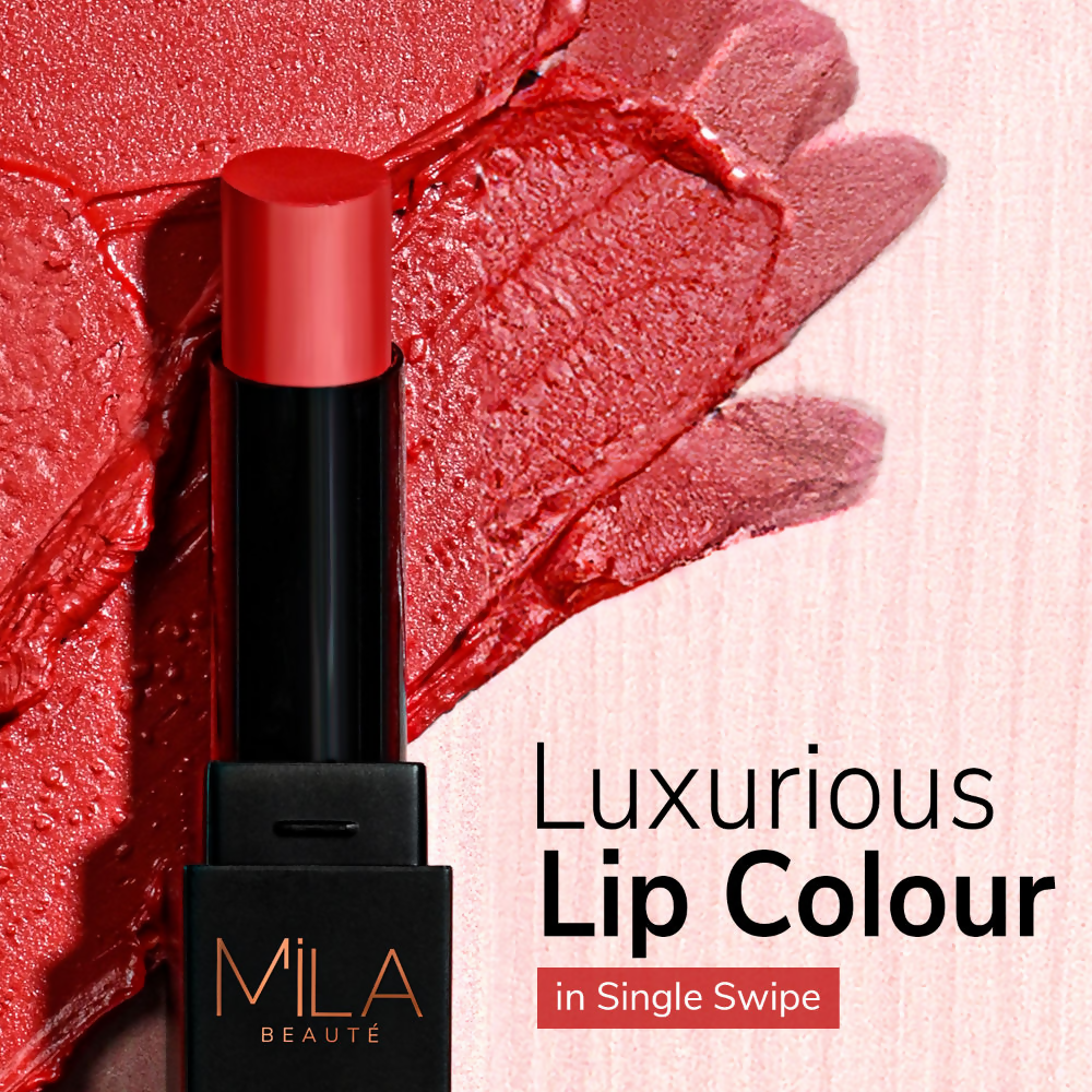 Mila Beaute Pro Matte Long Lasting Creamy Matte Finish Lipstick - Naina