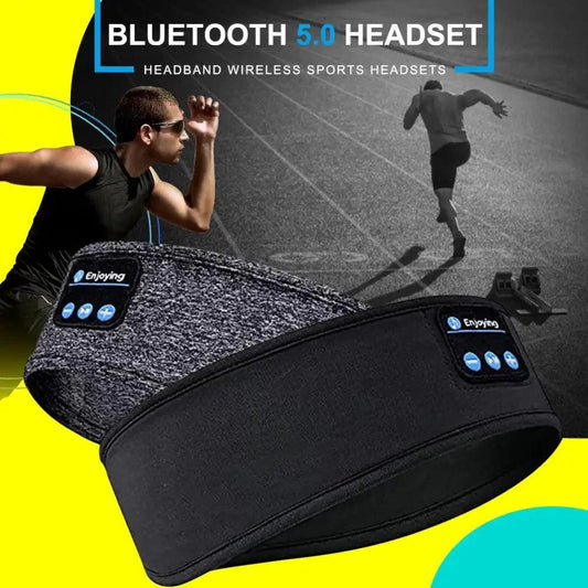 New Bluetooth Wireless Headphones Sports Headband Soft Elastic Comfortable Headphones For Sleep Music Headset Speakers
