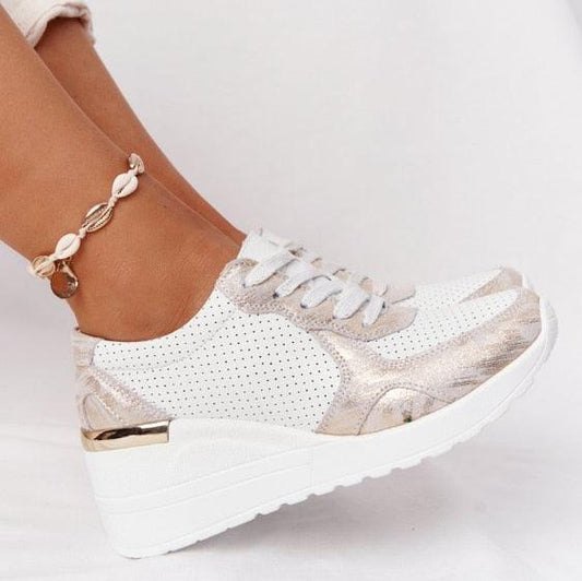New Women Casual Height Increasing Sport Elegant Air Cushion Comfortable Sneakers
