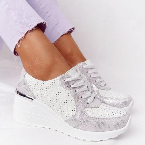 New Women Casual Height Increasing Sport Elegant Air Cushion Comfortable Sneakers