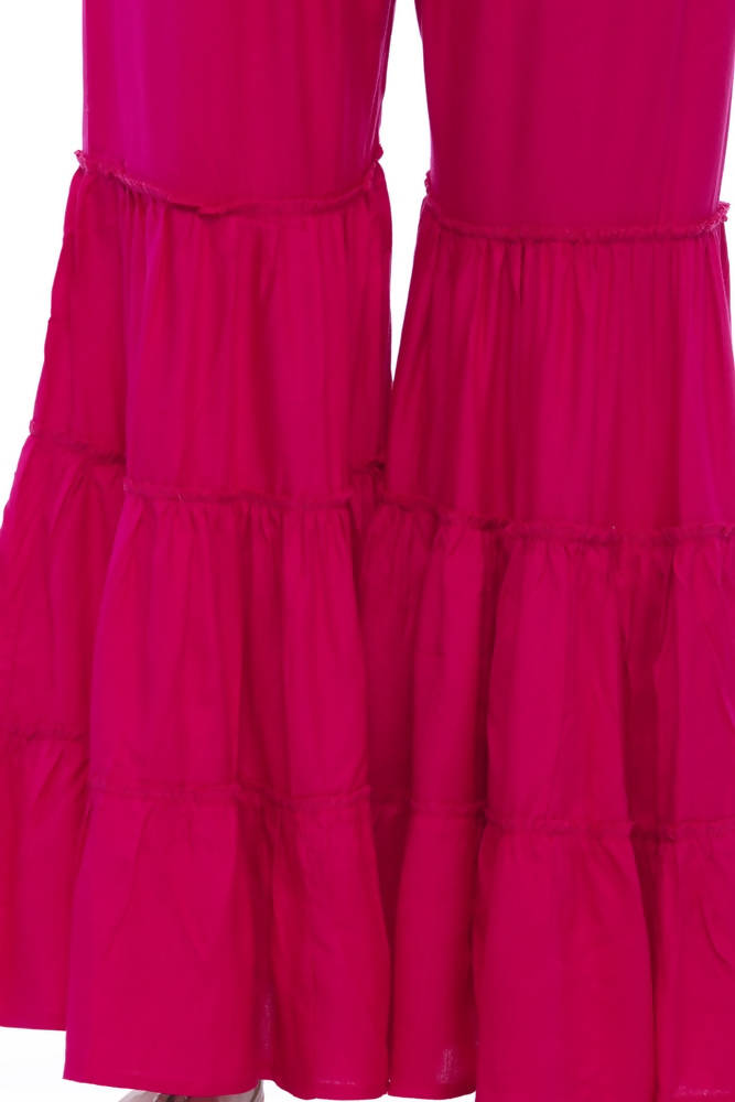 Mominos Fashion Reyon Cotton Magenta Palazzo