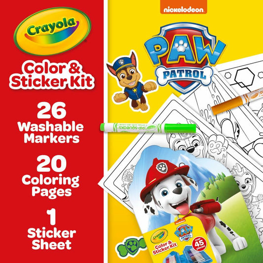 Crayola Paw Patrol Art Kit Creative Drawing and Coloring Set for Kids
