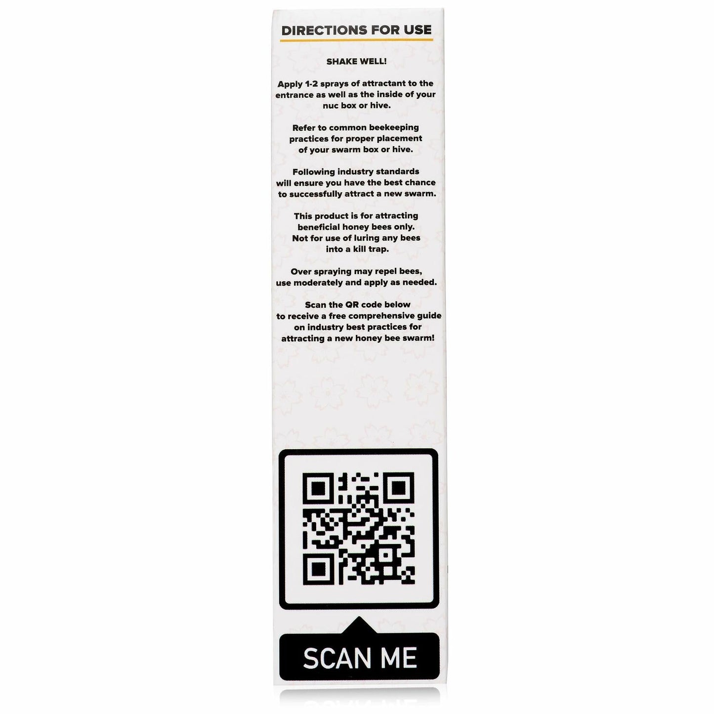 CAMAS POLLINATOR SUPPLY Honey Bee Swarm Lure 2oz Bottle Natural Attractant