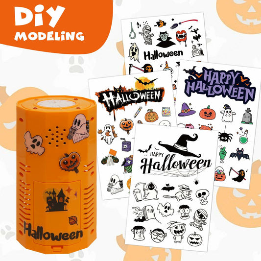 KYUKUDZ Halloween Bubble Machine Portable Automatic Lights Spooky Sound