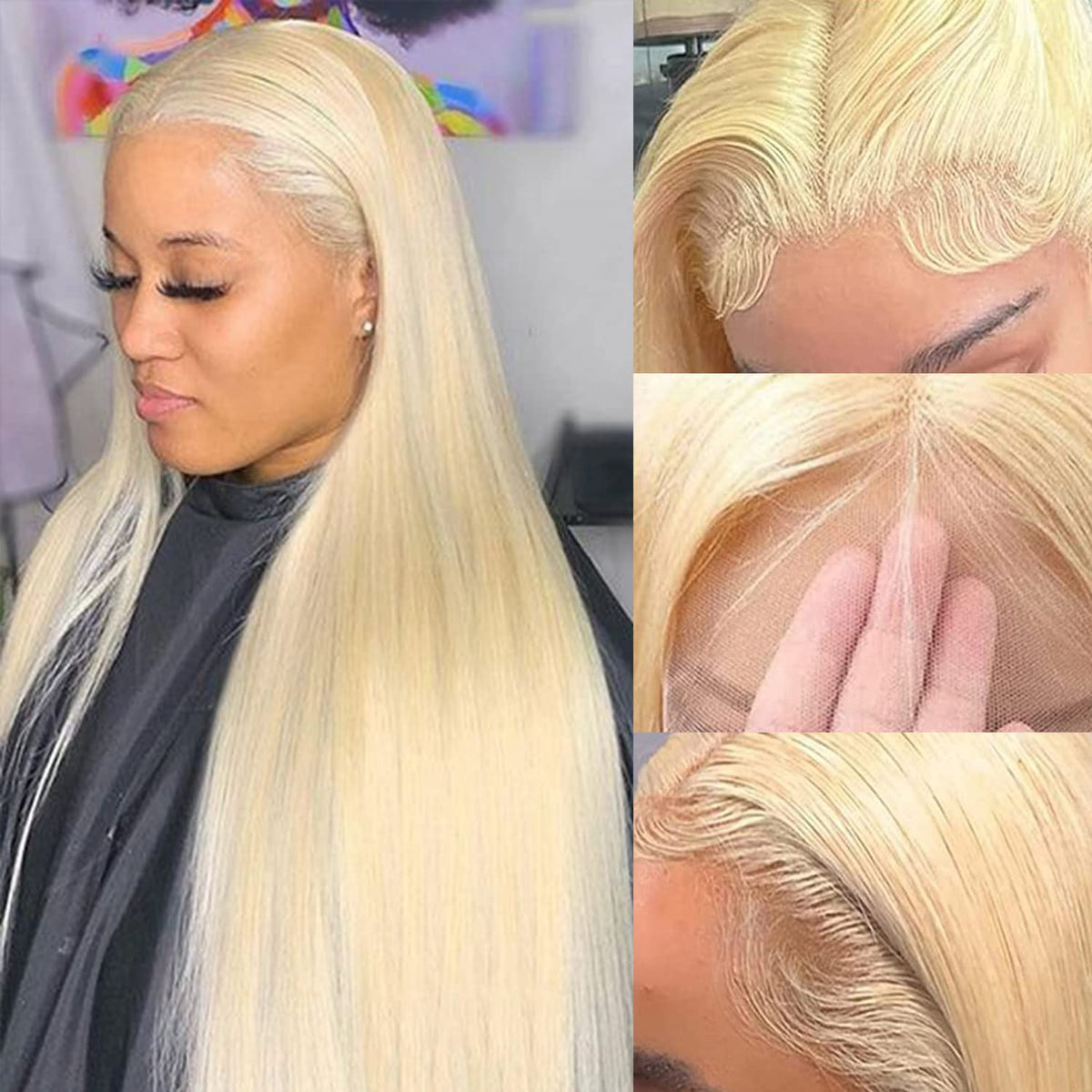 AM Lace Front Human Hair Wig, Body Wave 1B/30, 26 in