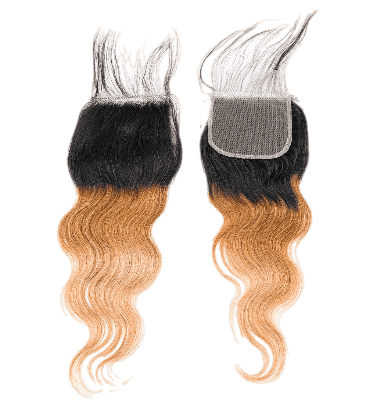 Rio Body Wave Closure 4x4 Gold, 12 in