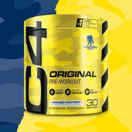 Cellucor C4 Original Pre-Workout Powder, Icy Blue Razz, 30 Servings