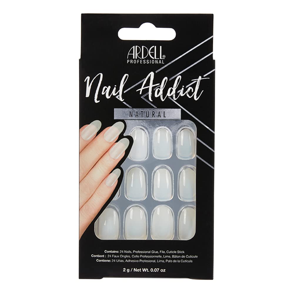 Ardell Nail Addict Premium Artificial Nail Set, Marble Purple Ombre