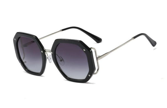 Oversize Irregular Frame Branded Design & Luxury Style Sunglasses For Men & Women Fashionable Attractive Shade Vintage Glasses For Men & Women