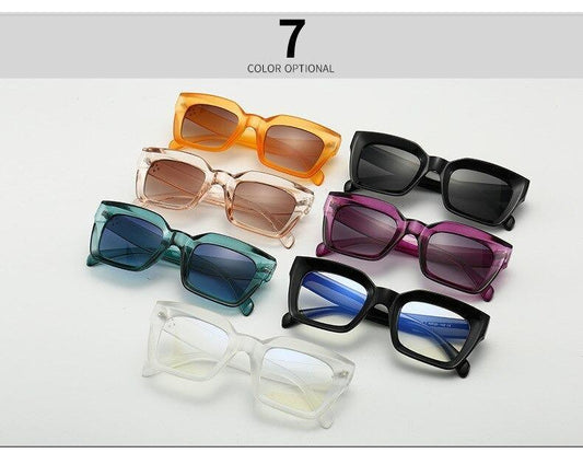 Oversized Square Sunglasses For Women Retro Eyeglasses For Women/Men Gradient Clear Lens Glasses Women And Men Vintage Design Sunglasses For Men Excellent Gift