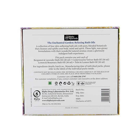 Bipha Ayurveda The Enchanted Garden Bath Oil Combo