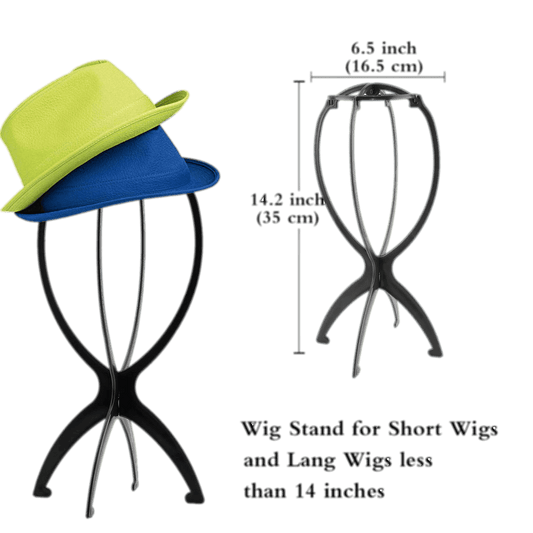 Plastic Wig Stand Black color
