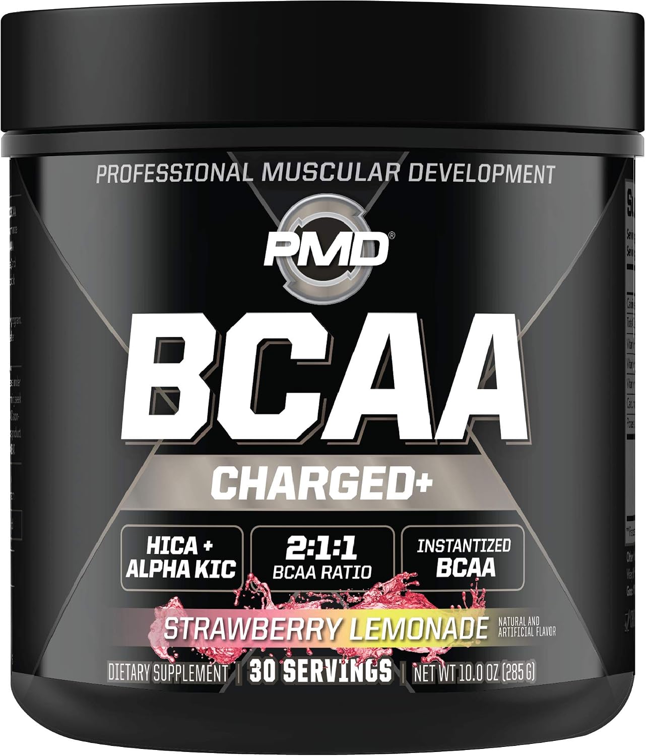 PMD BCAA Charged+ Strawberry Lemonade – 30 Servings