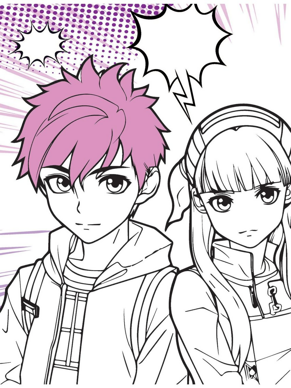 Dreamland Publications Colour Your Own Manga Book 3 With Free Manga Colouring Poster For Kids