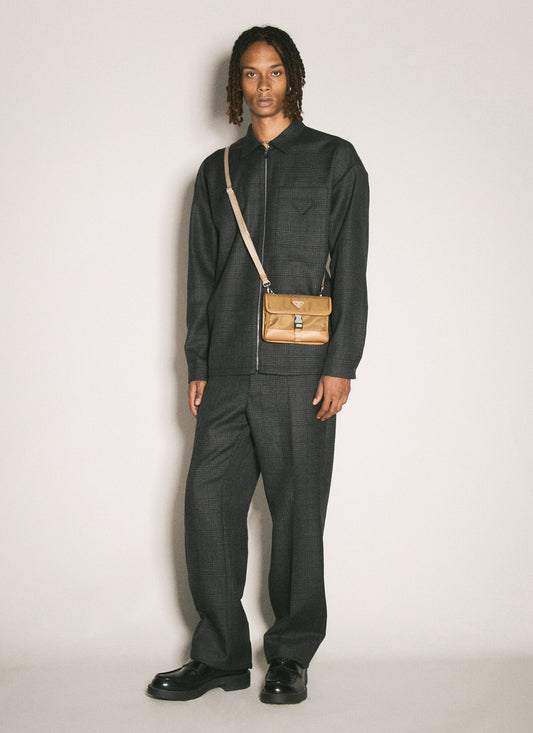 Prada Men Wool Tailored Pants