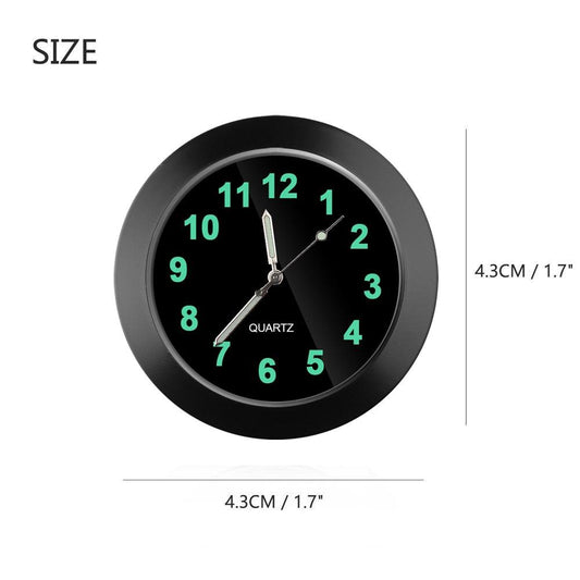Car Clock Ornament Auto Watch Decoration Automobiles Car Dashboard Clock Cars Air Vent Clip Quartz Clocks Mini Luminous Quartz Analog Watch Universal Pocket Stick-On Clock Perfect Interior Dashboard Time Display Digital Pointer Clock In Car Accessories