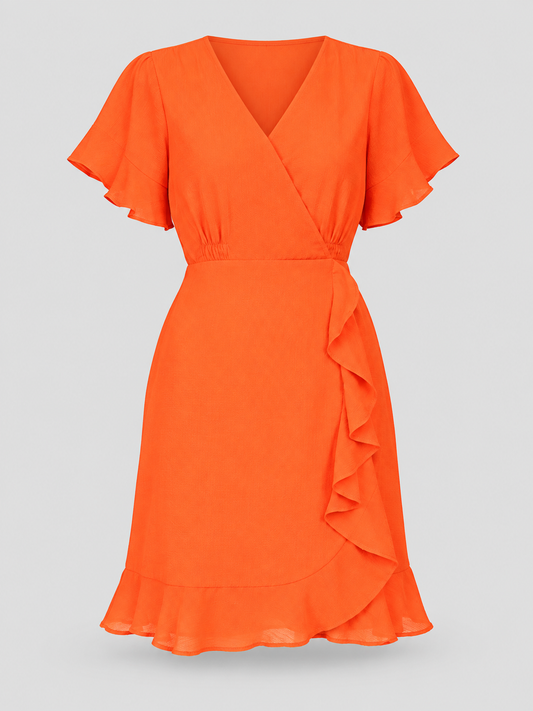 Michael Michael Kors Womens Wrap Mini Dress, Size XL