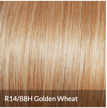 Raquel Welch Ahead of the Curve Sophisticated Mid-Length Layered Wig by Hairuwear, Average Cap Size, R14/88H Golden Wheat
