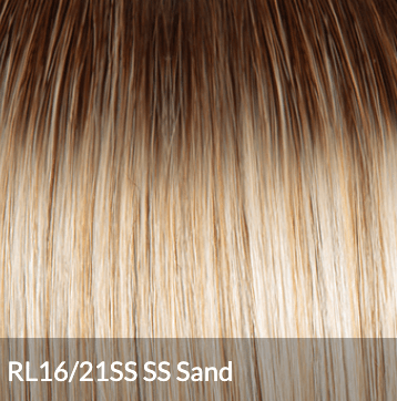 Raquel Welch Feature Length Wig, Average Cap, SS9-24 Shaded Iced Cafe Latte