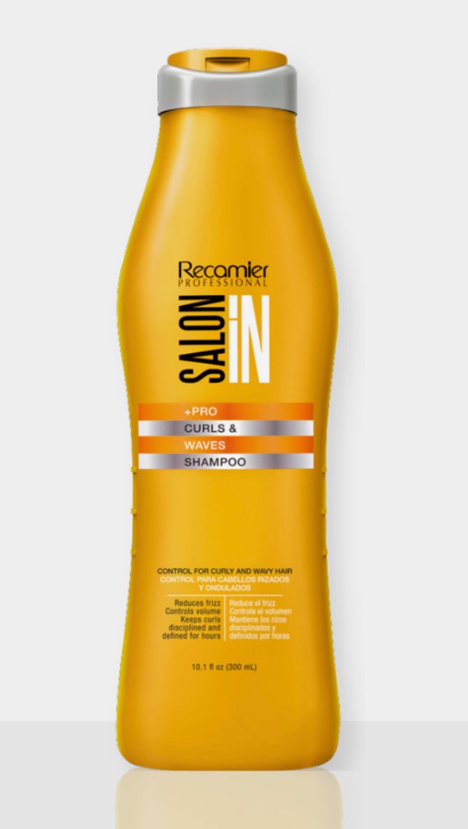 Recamier Professional Salon in Hydrating Curl Defining Shampoo Moisturizing Hair Treatment with Keratin for Women Champu para mujer con Keratina Tratamiento para Cabello Rizado