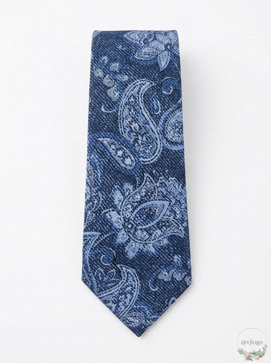Michael Kors Mens Fine Line Paisley Tie, OS/Slate