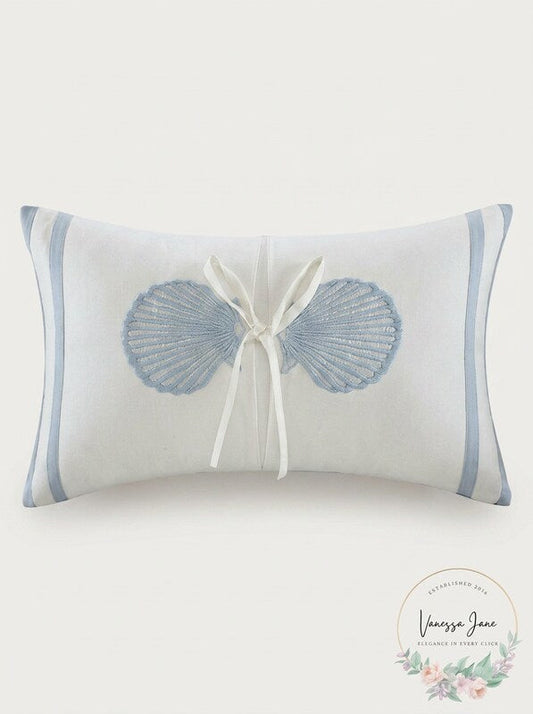 Harbor House Crystal Beach 12″ x 20″ Embroidered Oblong Decorative Pillow