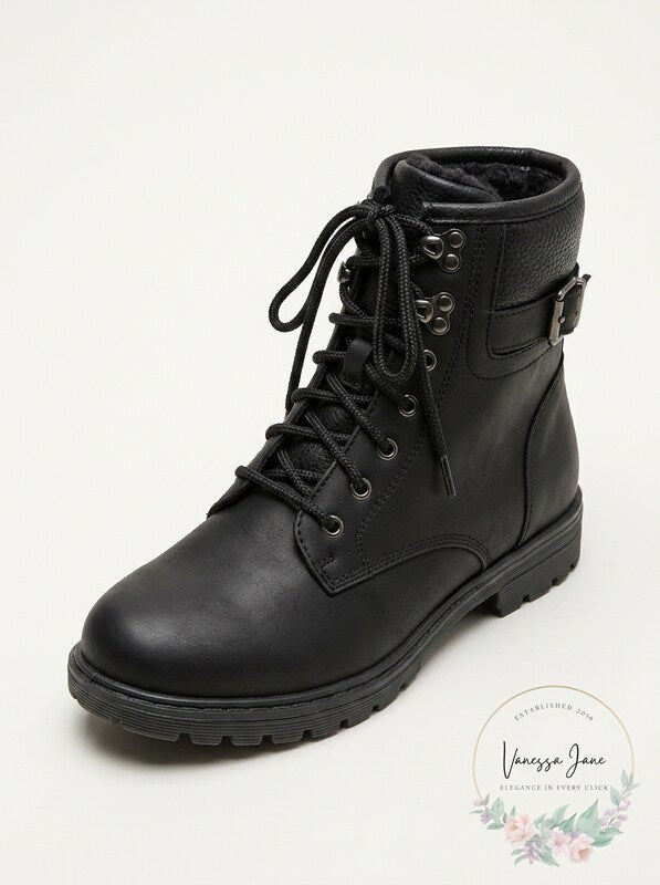 Women Cliffs by White Mountain Kaylor Ankle Boots Black Fabric/8.5