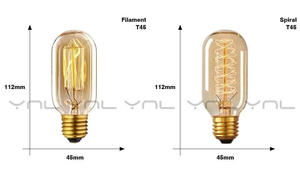 Retro Edison Light Bulb Vintage Edison Lamp Vintage Incandescent Edison Light Bulbs Edison Filament Light Bulb Dimmable Warm White Different Shape Light