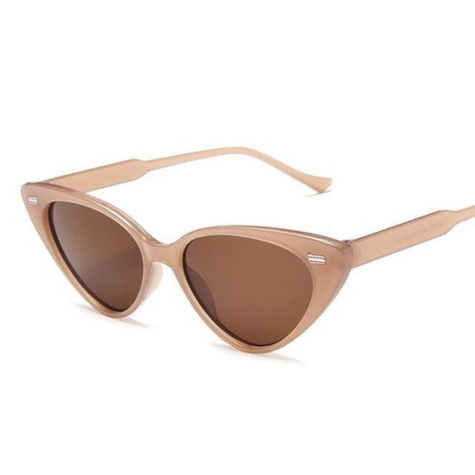 Retro Vintage Cateye Sunglasses for Women Clout Plastic Frame Sunglasses For Women Retro Triangle Gradient Eyeglasses For Women Classic And Stylish Glasses