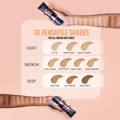 LoveChild By Masaba Gupta Skip Everything Blurring Serum Skin Tint - Tough Toffee