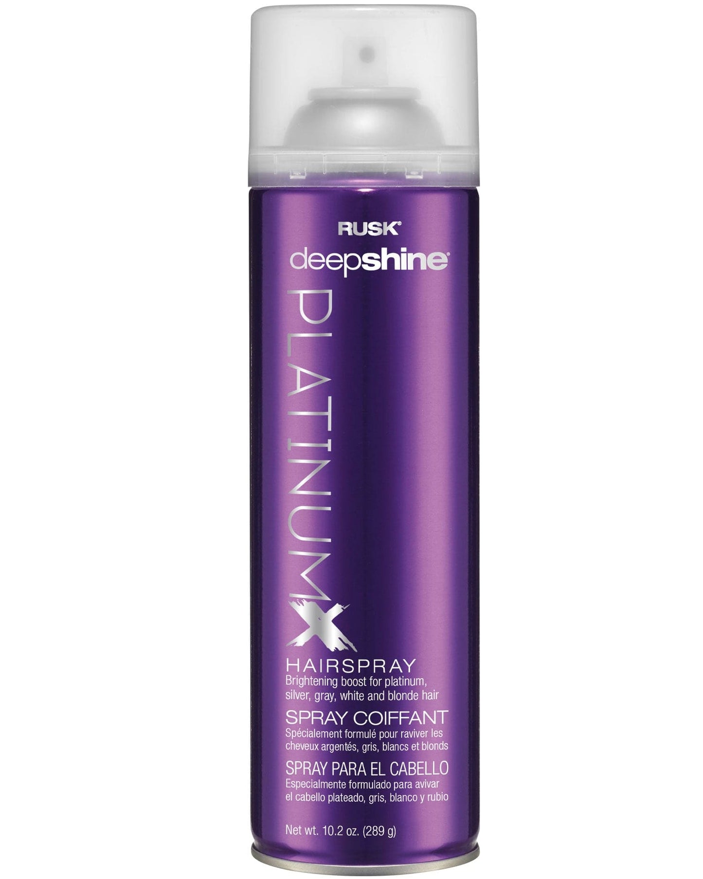 RUSK Deepshine PlatinumX Hairspray 10.2 Oz