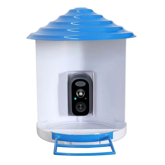 Smart Bird Feeder with Solar Powered Camera 1080P HD AI Identify PIR