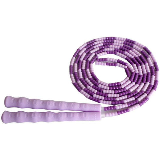 Soft Skipping Rope Yoga Beaded Workout Jumping Non-slip Handle Sports Gym Exercise Burning Fitness Adjustable Length Tangle-Free Segmented Soft Beaded Skipping Rope Fitness Jump Rope For Kids Man Women