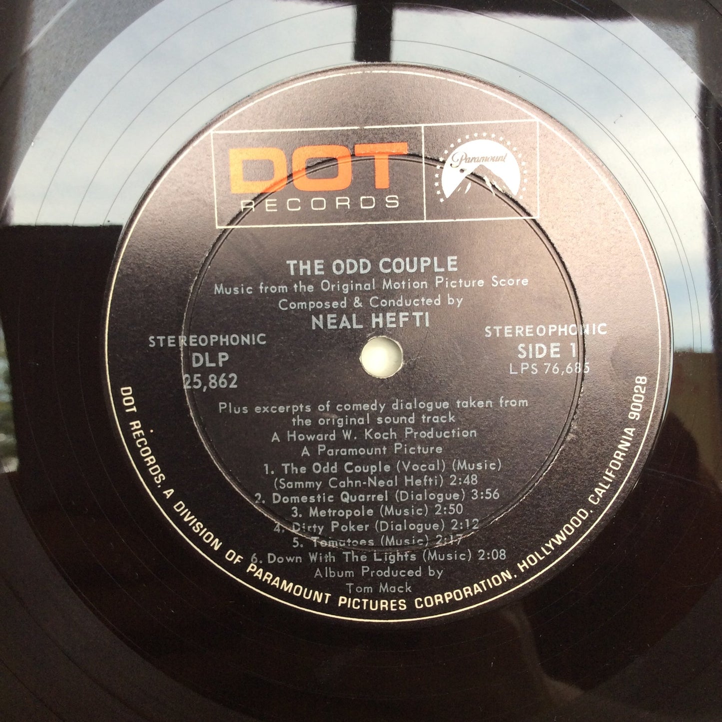 The Odd Couple (Music From The Original Motion Picture Score) (VINYL) | Excellent+ (EX+) Very Good Plus (VG+)