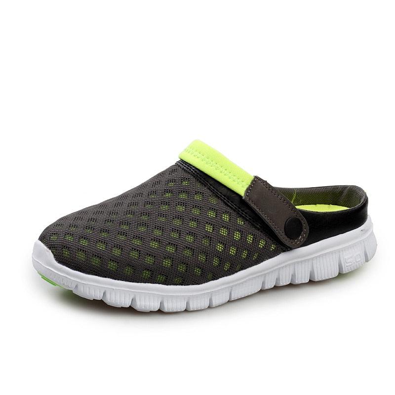 Summer Shoes Men Sandals Colorful Couples Beach Slippers Clogs Mens Breathable Summer Beach Slippers Lightweight Mesh Sandals Outdoor Walking Shoes